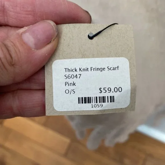 Shades of Neutral Soft Tone Acrylic Scarf - Picture 4 of 6